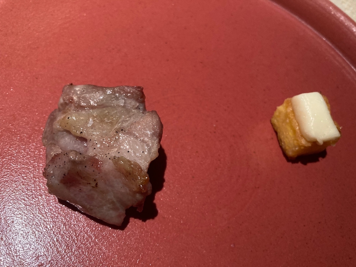 白金豚、ポレンタ、タレッジョチーズ、エボルタ