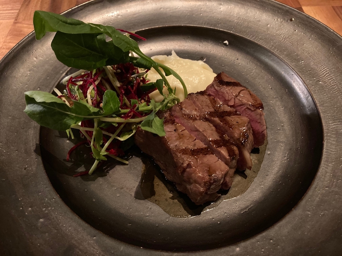 ザタヴァン、アンダーズ東京、牛サーロイン、ステーキ