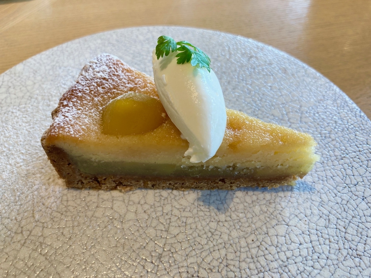栗のタルト、ケーキ、デザート