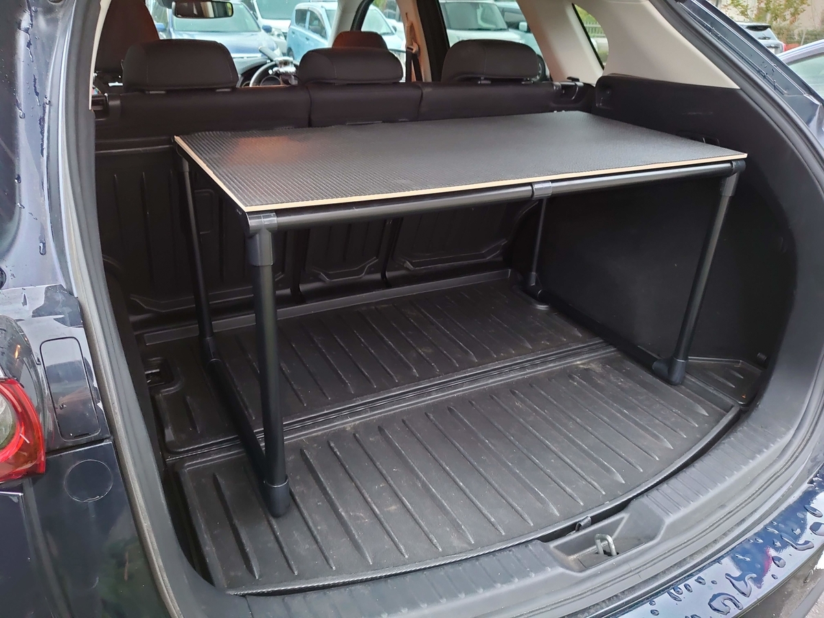 イレクターパイプでcx5のラゲッジルームを二段化 Diy 外遊びごと イレクターパイプでcx5のラゲッジルームを二段化 Diy 外遊びごと