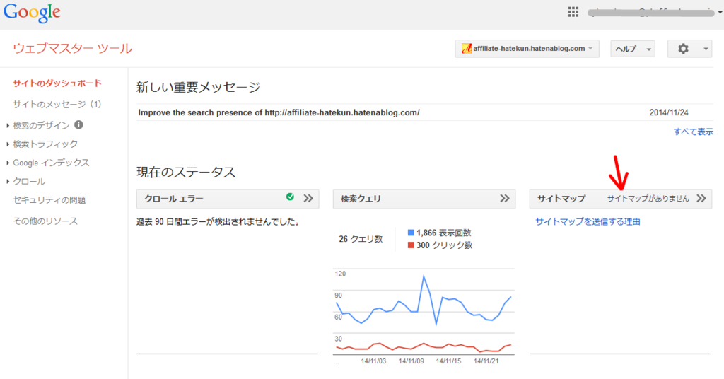 やってみた 図解 はてなブログにgoogleウェブマスターツールを導入後