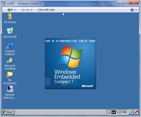 Windows Embedded Compact 7がスタンドアローンで起動するVirtual CEPC(その4) - yoossh’s diary