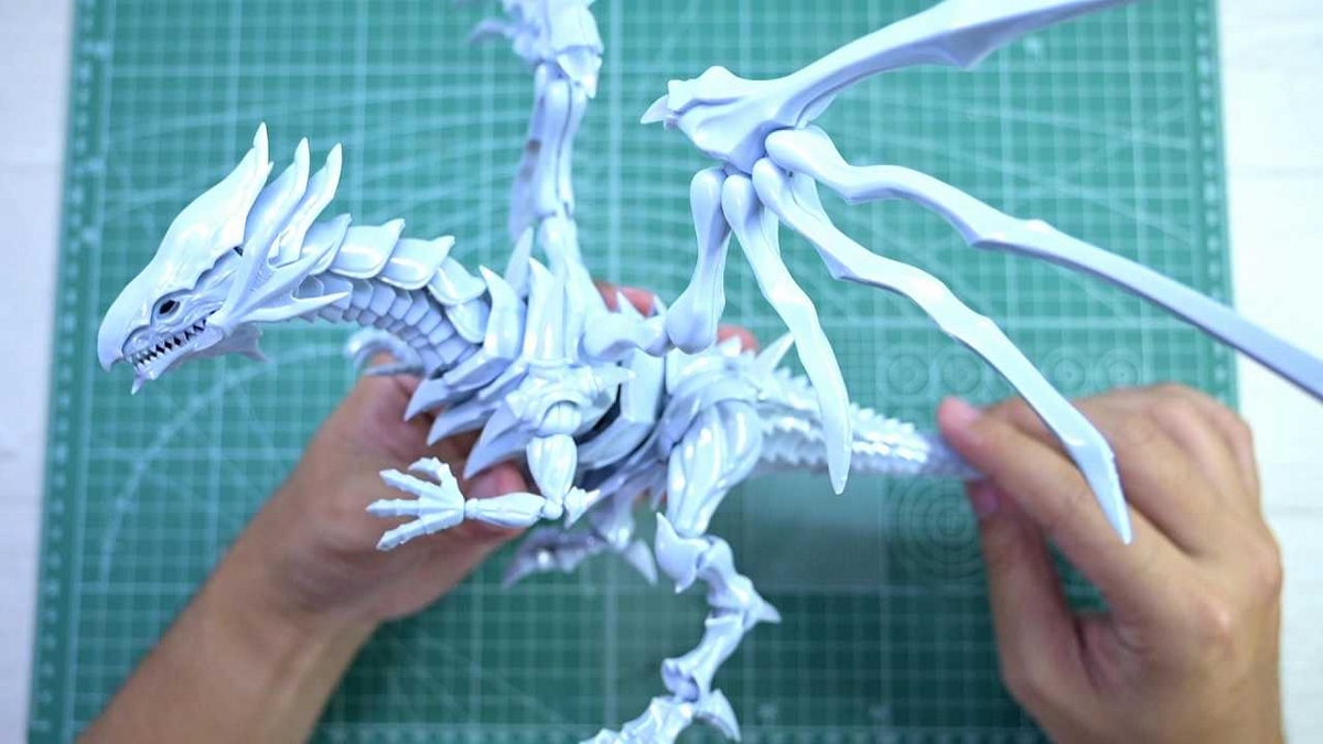 遊戯王】ブルーアイズホワイトドラゴンを作製（組立編） - ヨッピーノ