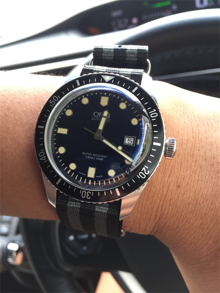 ORIS オリス　ダイバーズ65用　ベルト　正規品　NATOベルト！ オリス(Oris)ダイバーズ65（Divers Sixty-Five）/ブルー/NATO