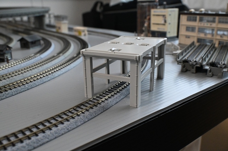 Nゲージ固定レイアウト、単線高架線路の複線化完了 - yorokinoko