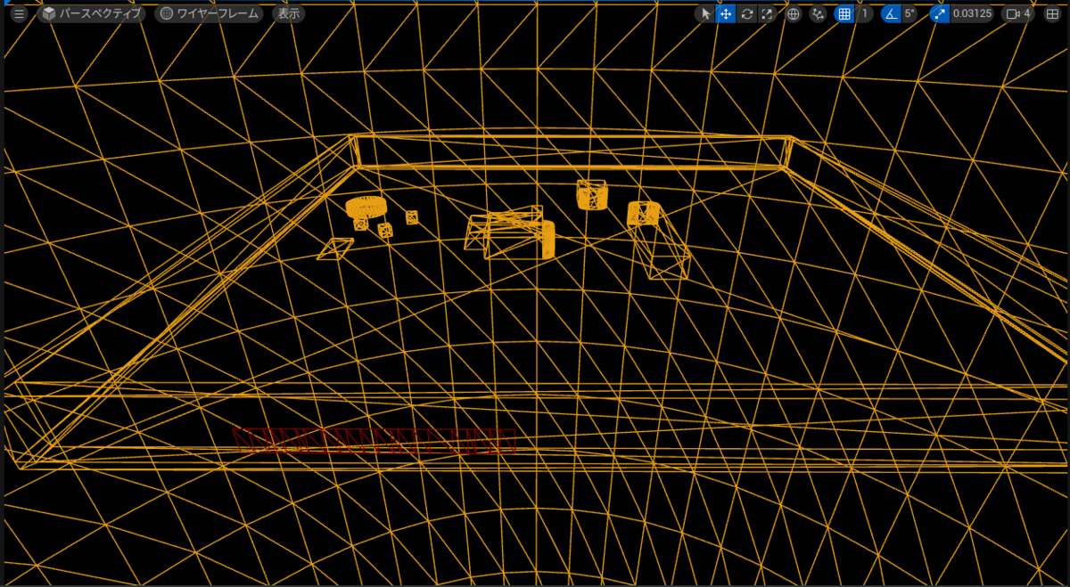 ワイヤーフレーム表示