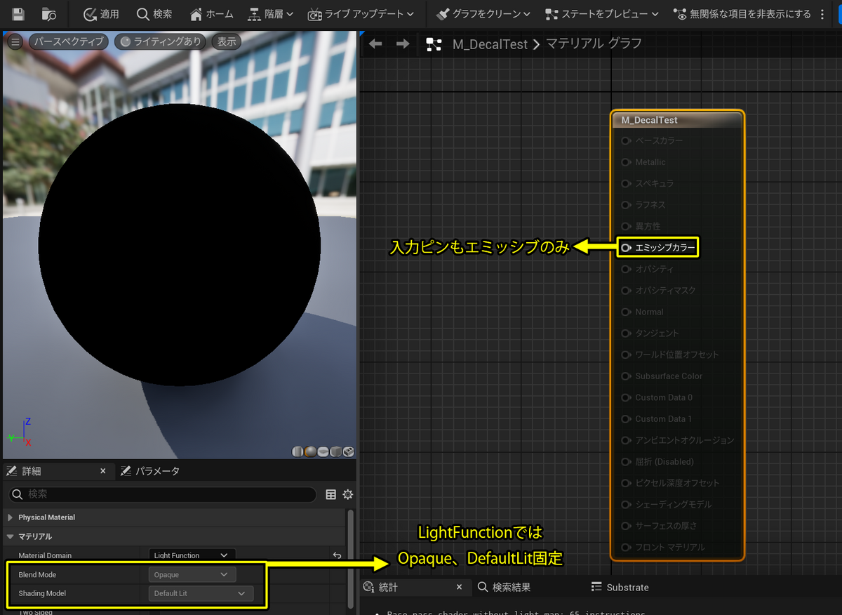 MaterialBlendの設定の説明