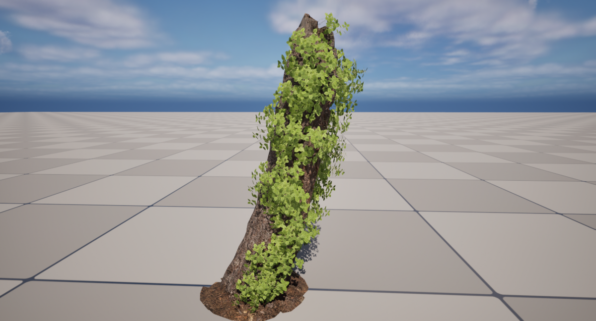 木に配置する草の密度を変更した場合