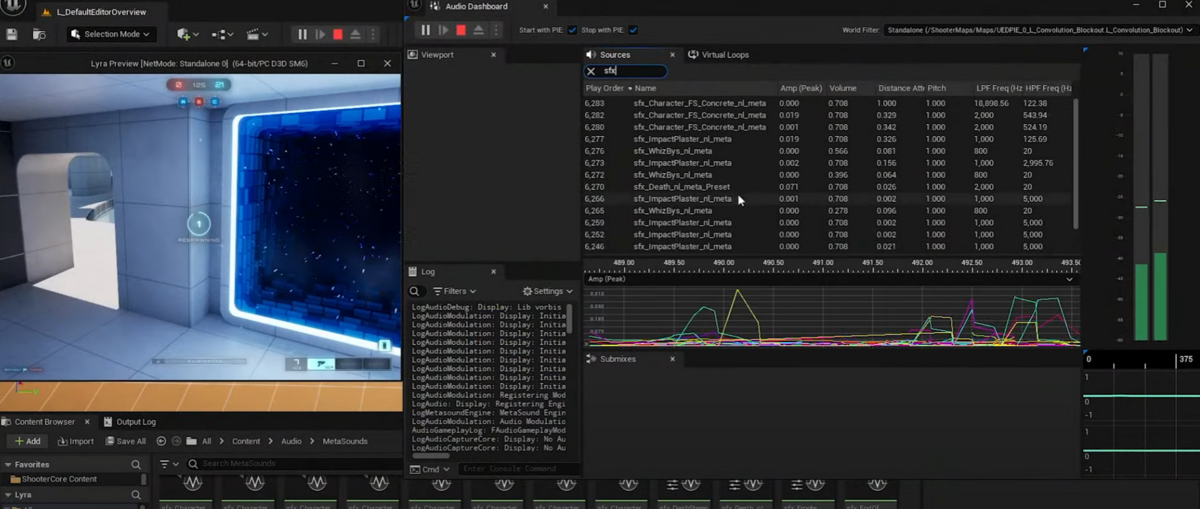 Metasoundのリアルタイムデバッグなど