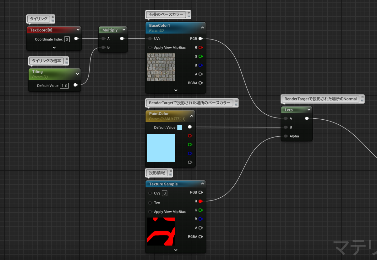 マテリアルのベースカラー設定