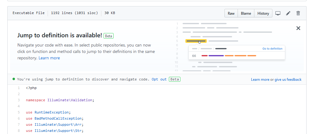 Jump to definition is available!