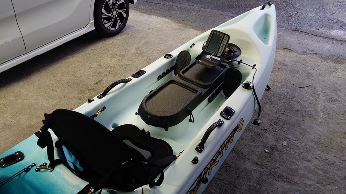 カヤックに魚群探知機『ホンデックスPS-611CN』を艤装してみた