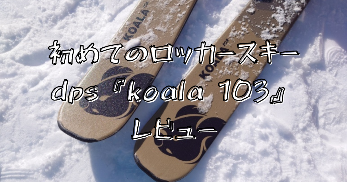 板のみです。dps KOALA 189cm バックカントリー 初めてのロッカースキー『dps koala 103』 - トライアスリート