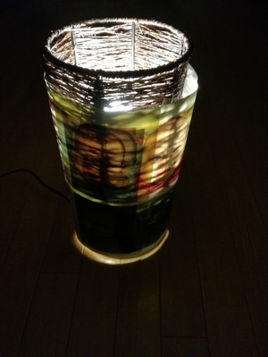 アジアンランプ細工後点灯