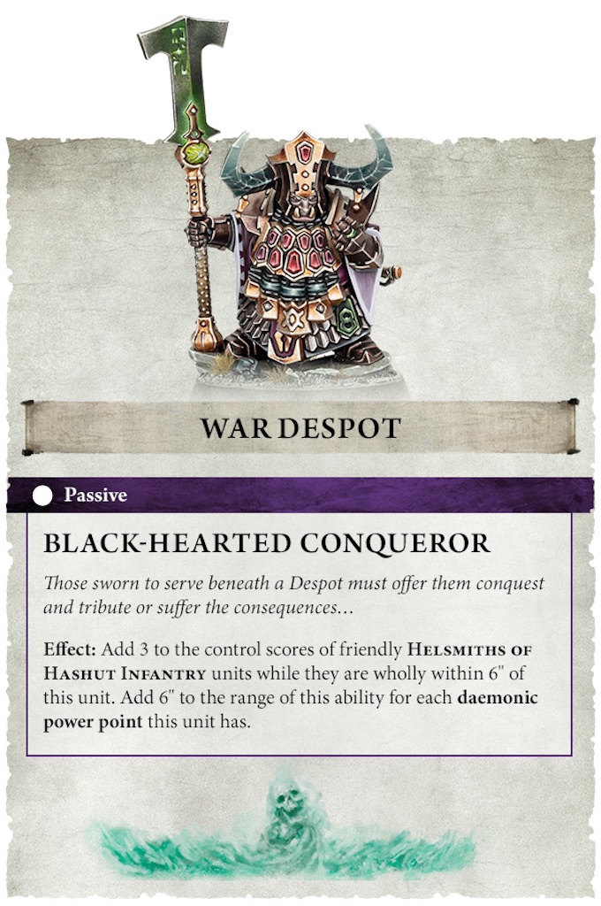AoS】Helsmiths of Hashut能力少し公開 - たるいのウォーハンマーブログ