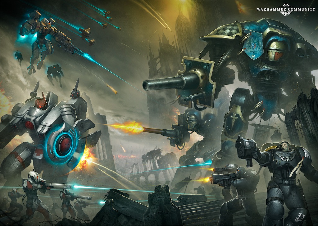 40k】インペリアルナイトアート色々 - たるいのウォーハンマーブログ
