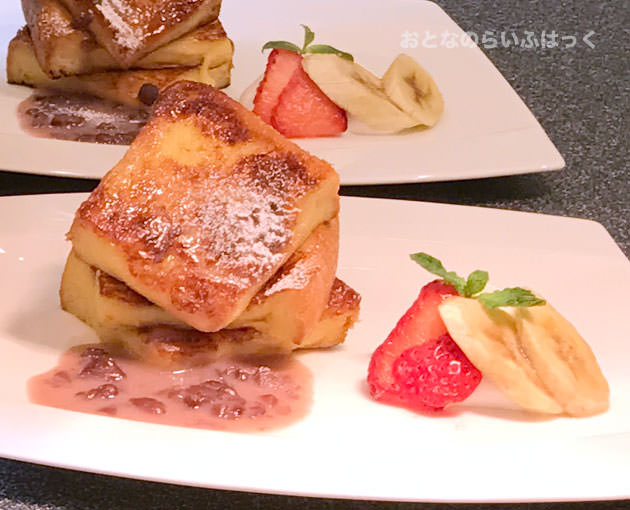 フレンチトースト あんことホイップクリーム　400円