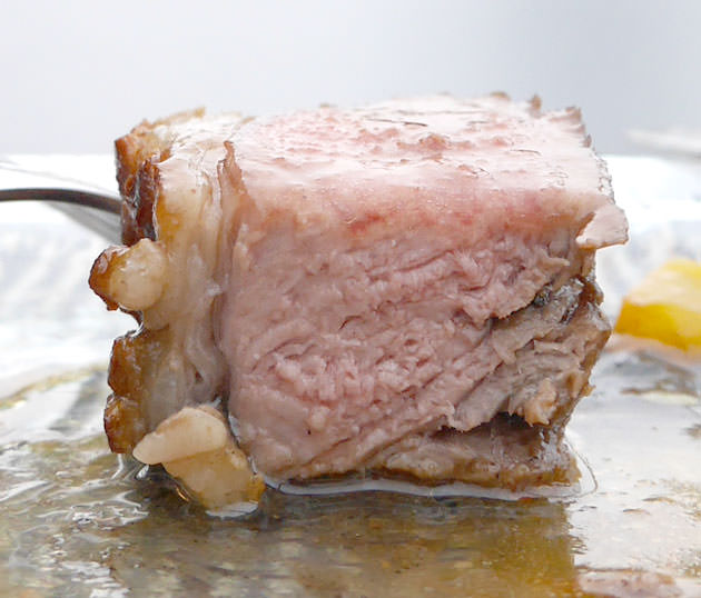 仔羊のロースト　断面図