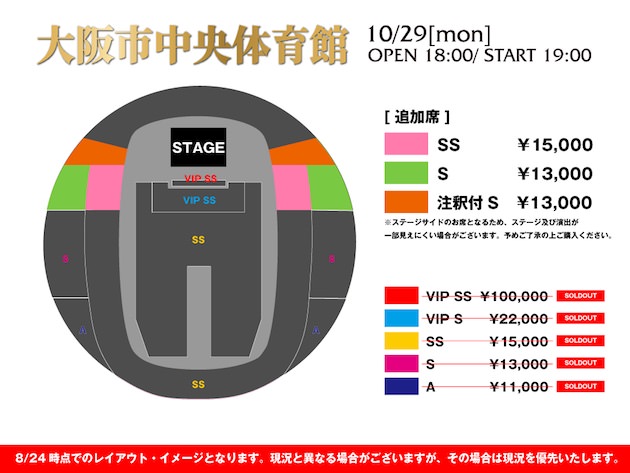 大阪市中央体育館 追加席 座席表