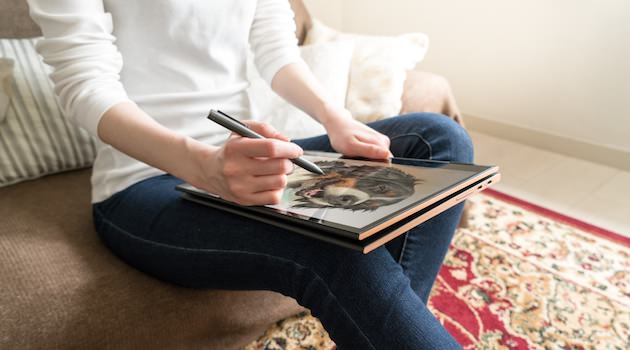 タッチペンでの使用イメージ