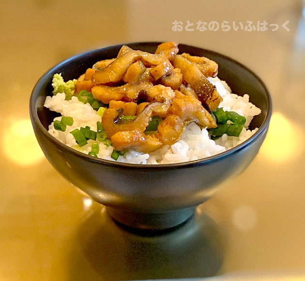 だし茶漬けを作った様子