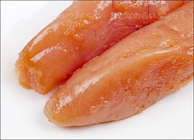 お皿に盛り付けた明太子の拡大画像