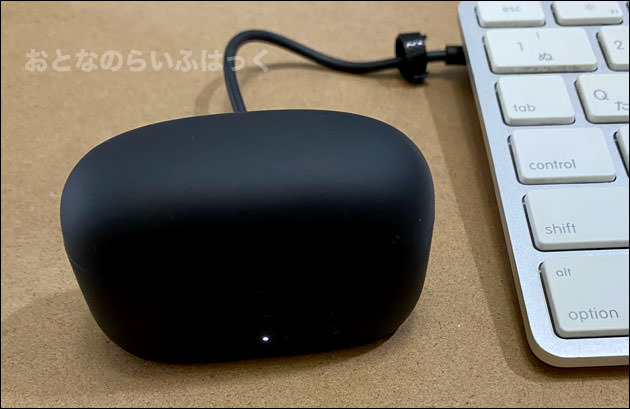 充電している様子