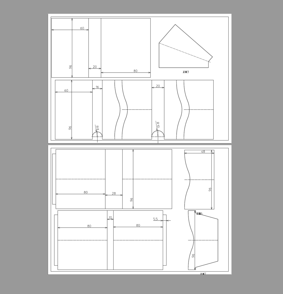 娘のがま口財布 三つ目の型紙 - Days of BIke and Leather craft