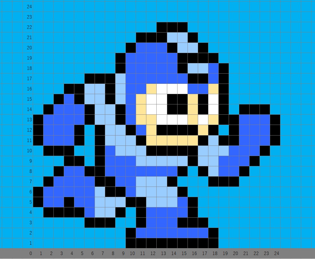 ロックマン のドット絵素材を大公開します 走る を創る あっぷり工房