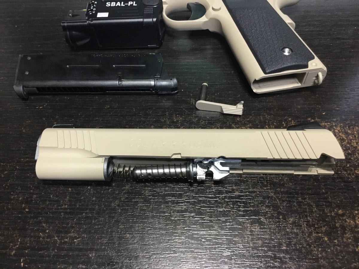 マズルプロテクター追加！カスタム済 マガジン２本付 M45A1 GBB マガジン2本付 M45A1 GBB カスタム済み！ - メルカリ