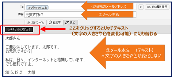 【メールの書式】とは、メール本文の書式にテキスト形式・HTML形式 知って楽しむ《ネット用語ガイドブック》