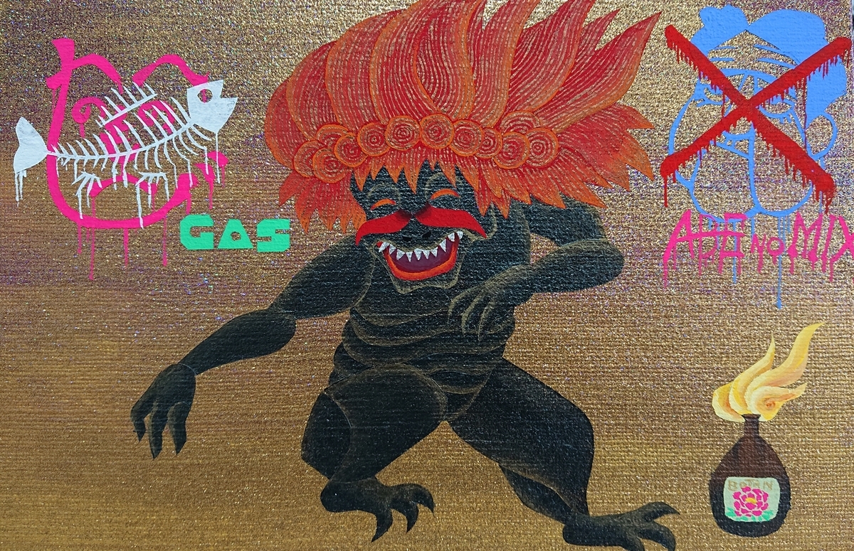 妖怪かみのて　2ndカラー(RED) 052 #赤がしら - 古今妖怪図鑑