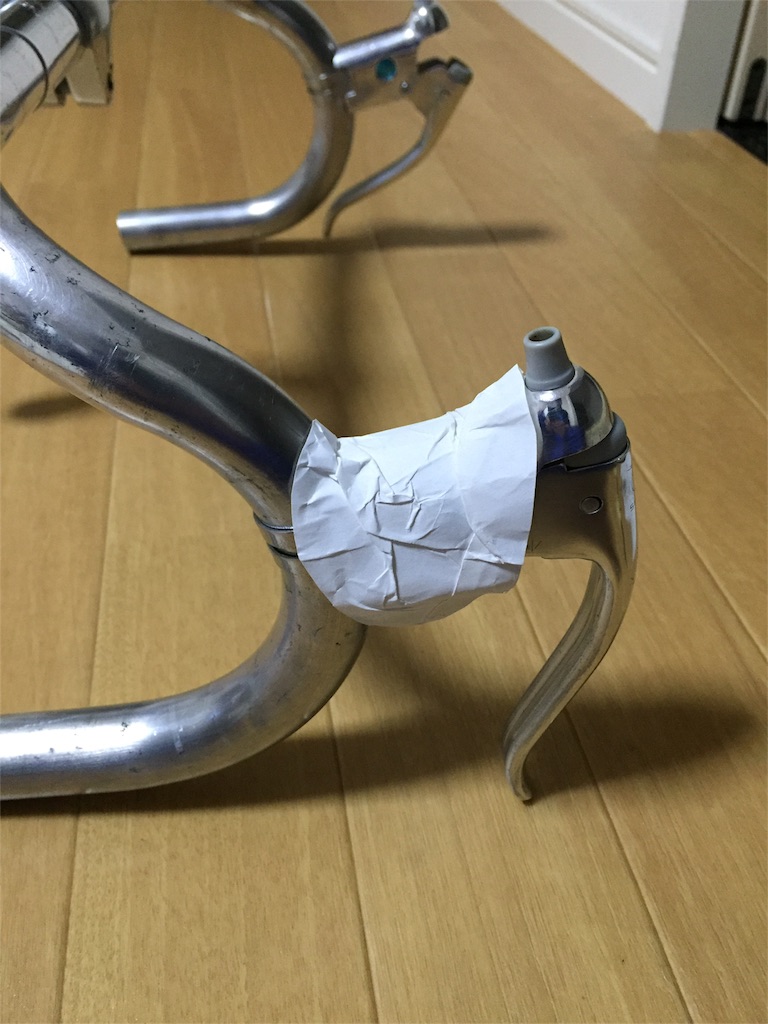クロモリロードバイクレストア 自作革製ブラケットカバー 旧 Youの自転車小屋