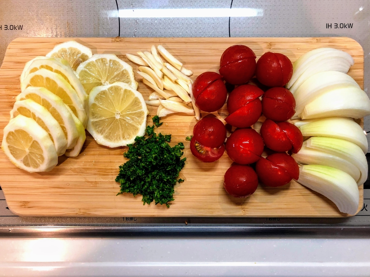 野菜の下ごしらえ