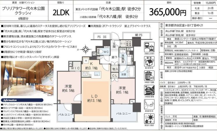 代々木公園　代々木八幡　代々木上原　賃貸　分譲　駅近