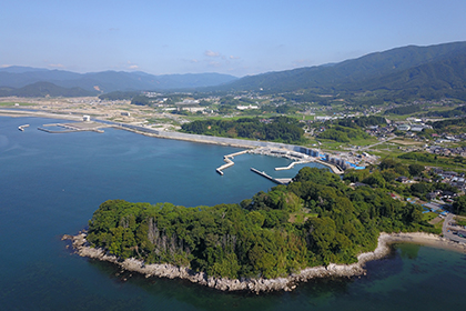 広田湾の海