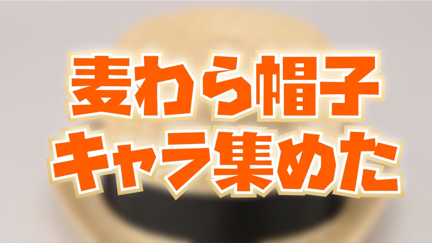 麦わら帽子キャラクターを集めてみた 不惑の肉体改革