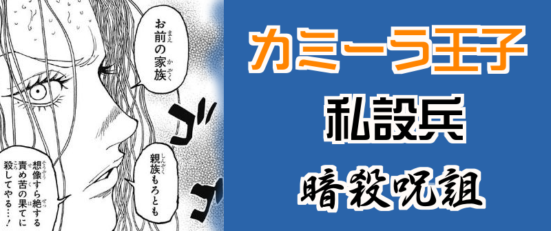 ハンター No 3 カミーラ王子の私設兵が登場 王子達を狙う 暗殺呪詛 の集団 カキコミぱれーど