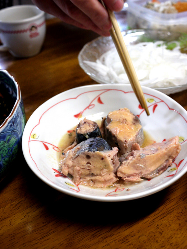 鯖缶＋新玉ねぎ