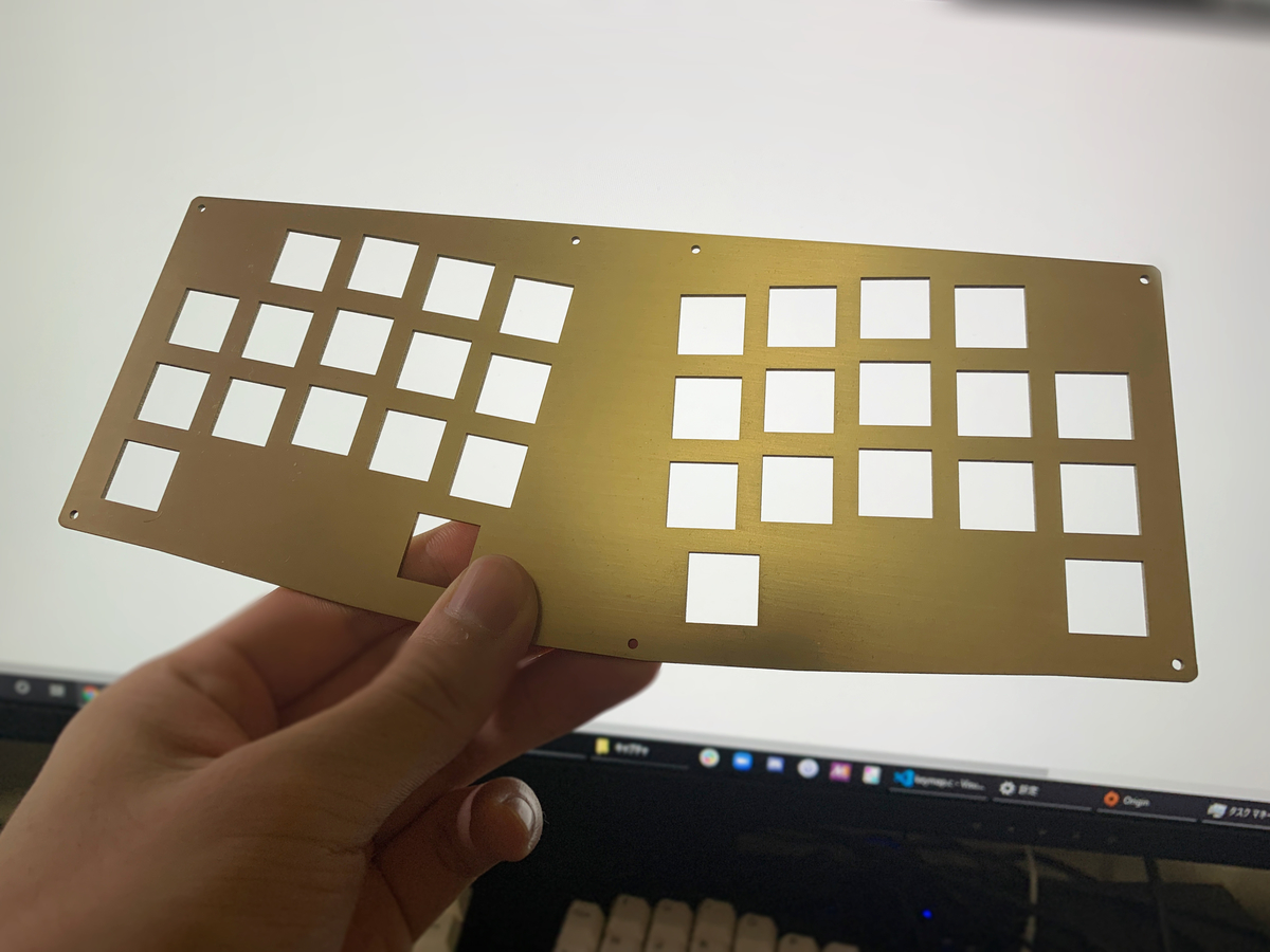 真鍮+ガラス色マットアクリルの30%自作キーボードを作ったログ