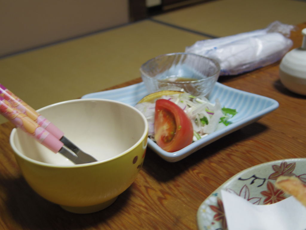 温泉宿の 子供の食事 温泉好きのお湯