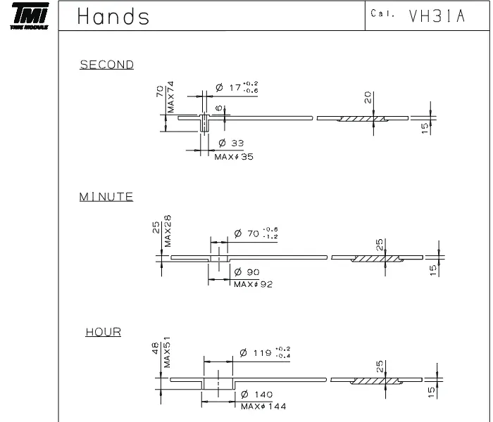 VH31 を使ったメカクオーツ自作部品 - 損するあほう