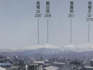 立山連峰パネル写真