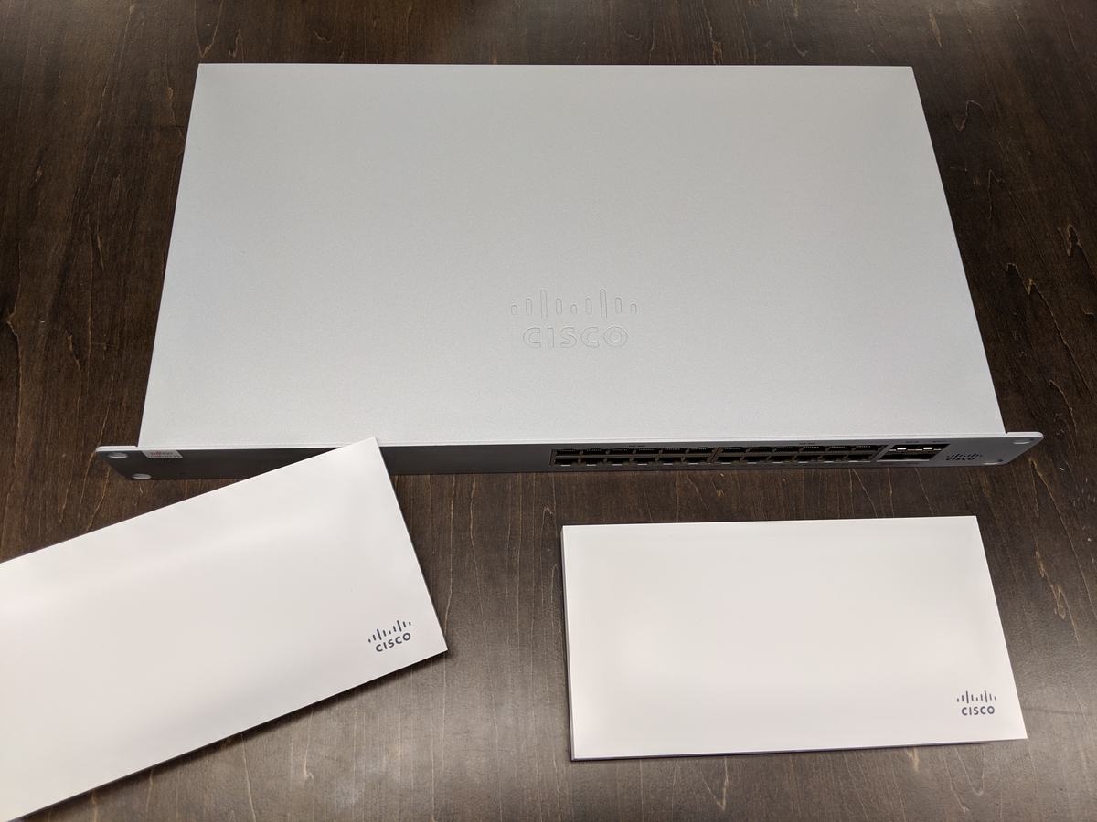 オフィスに届いたCisco MerakiのスイッチとAP