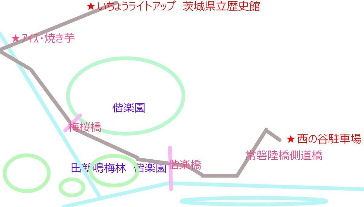 偕楽園周辺と散歩道