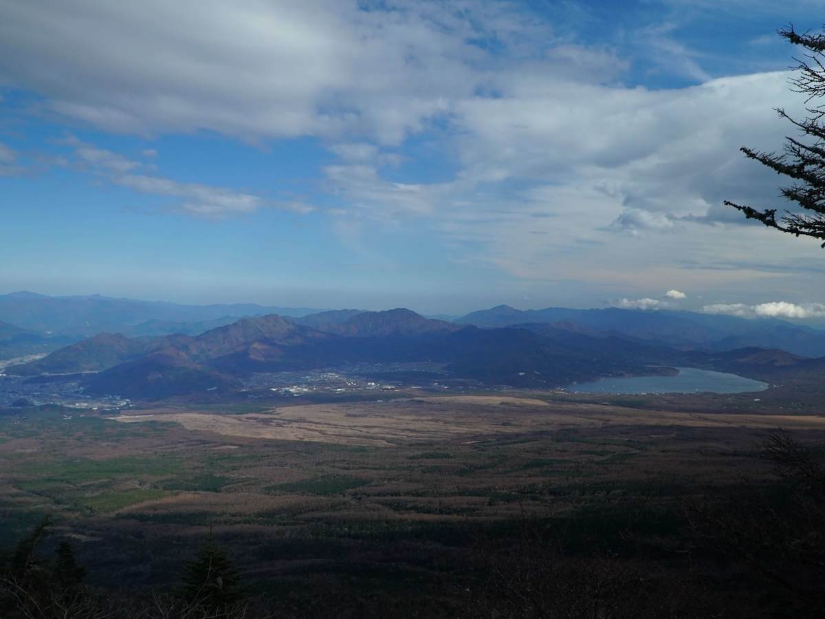 富士山五合目穴場からの景色