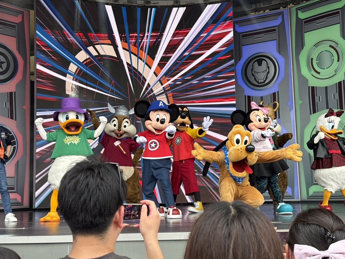 上海ディズニー:ミッキー＆フレンズ！マーベルコスのヒーローショー