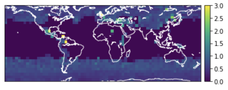 Python / Jupyter で Basemap モジュールを使って図を描く練習中 - yucken の業務上電脳 Tips 日記、なのだ ...
