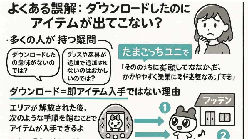 たまごっちユニ　本体 可哀想にランドダウンロード済み Tamaverse ダウンロードエリア情報！『可哀想に！ランド