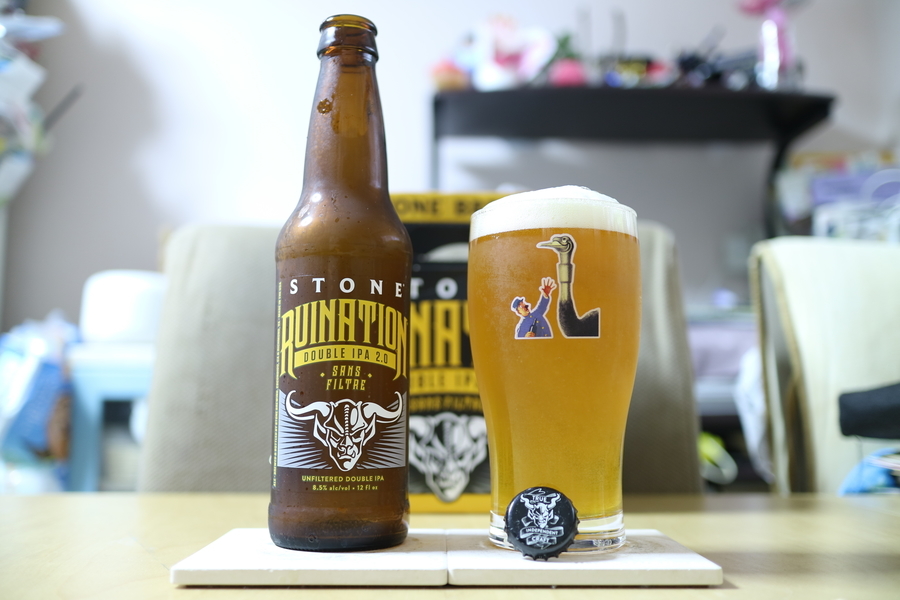 STONE BREWING　Ruination Double IPA 2.0 Sans Filter